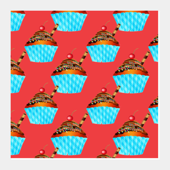 Cupcake Square Art Prints