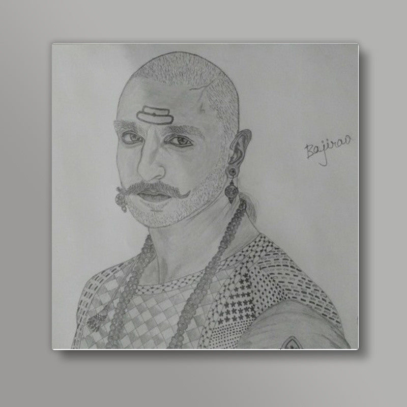 Ranveer singh from Bajirao mastani square art prints Square Art Prints