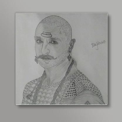 Ranveer singh from Bajirao mastani square art prints Square Art Prints