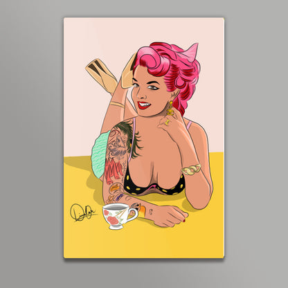 Pinup Model Wall Art