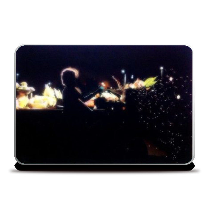 Girl selling corn Laptop Skins