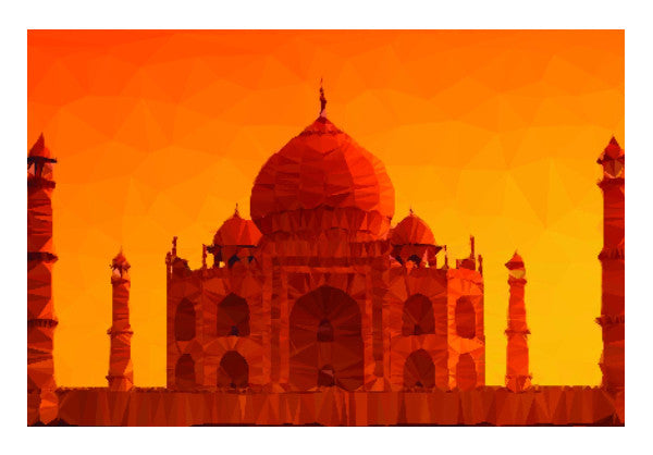 Wall Art, taj mahal low poly | vinayak chincholkar, - PosterGully