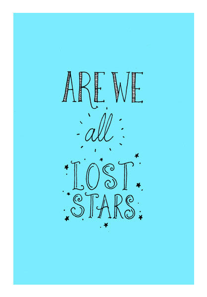 Lost Stars (blue) Art PosterGully Specials