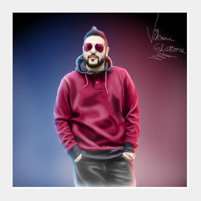 Square Art Prints, Badshah 3D DigiPaint Square Art Prints