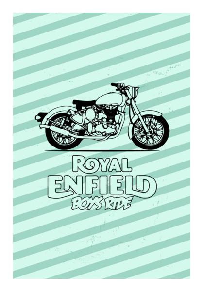 Royal enfield deals wall painting