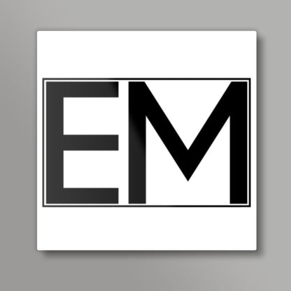 EMINEM | EM | minimal | Square Art Prints