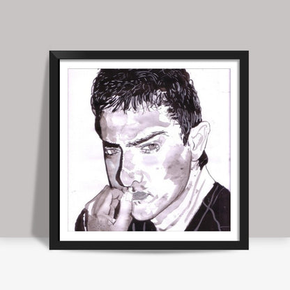 Aamir Khan is the Thinking Khan Square Art Prints