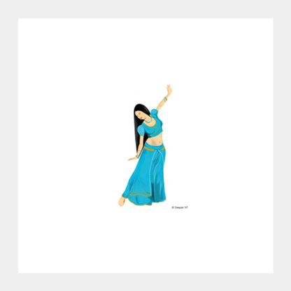 Square Art Prints, Woman Dancing Square Art Prints