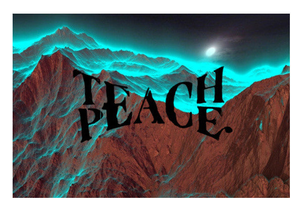 Teach Peace wall art Wall Art