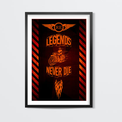 Legend Never Die Wall Art