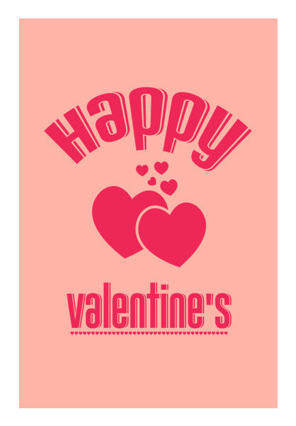 Valentine's With Red Hearts Art PosterGully Specials