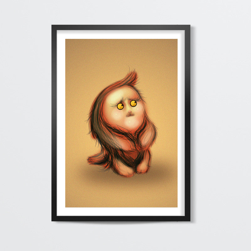 Gluby Says Dont Be Scared - Brown Back Wall Art