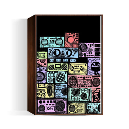 music boom box Wall Art | Artist bhaumik