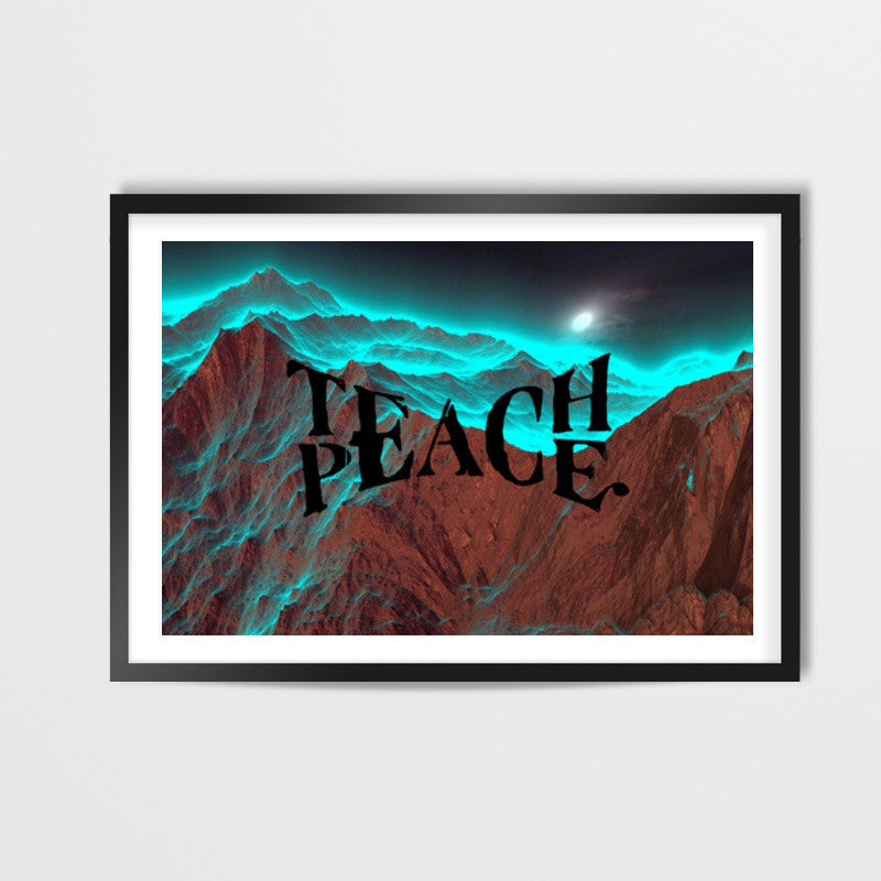 Teach Peace wall art Wall Art