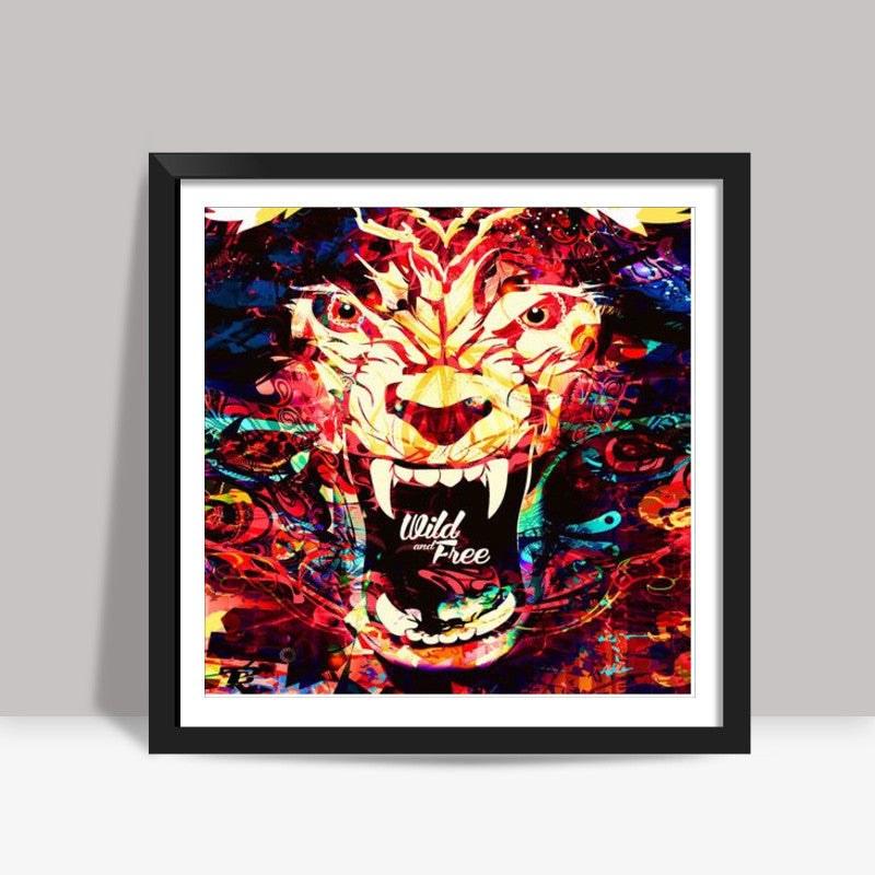 Wild and free Artwork Square Art | Pankaj Bhambri