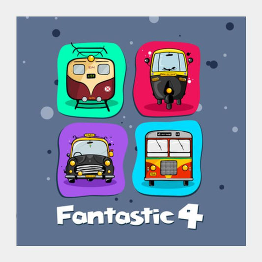 Fantastic 4 - Square Art Prints Square Art Prints PosterGully Specials