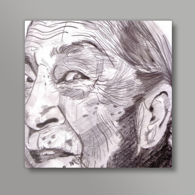 Zohra Sehgal proved that age can never come in the way of a lively and spirited person Square Art Prints