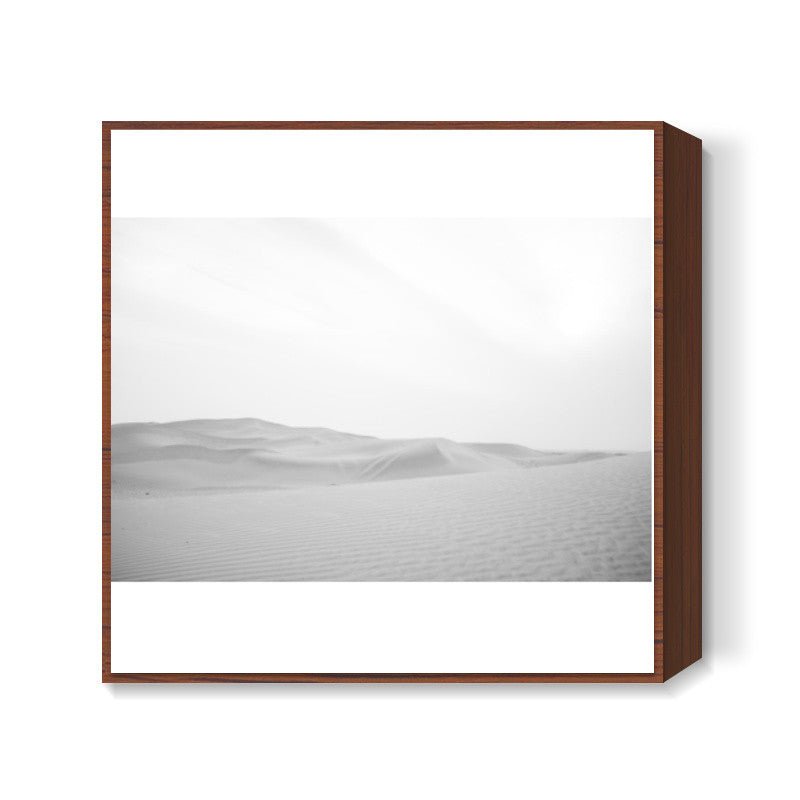 White Desert Square Art Prints