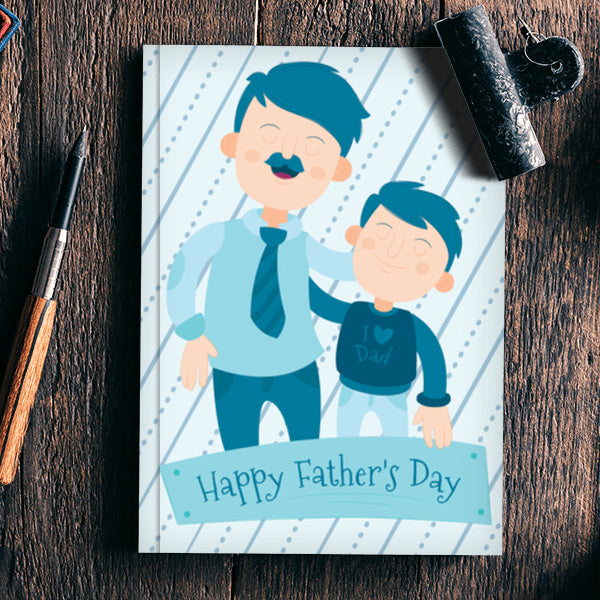 Son With Proud Dad Fathers Day | #Fathers Day Special Notebook