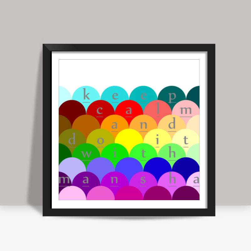 colorful Square Art Prints