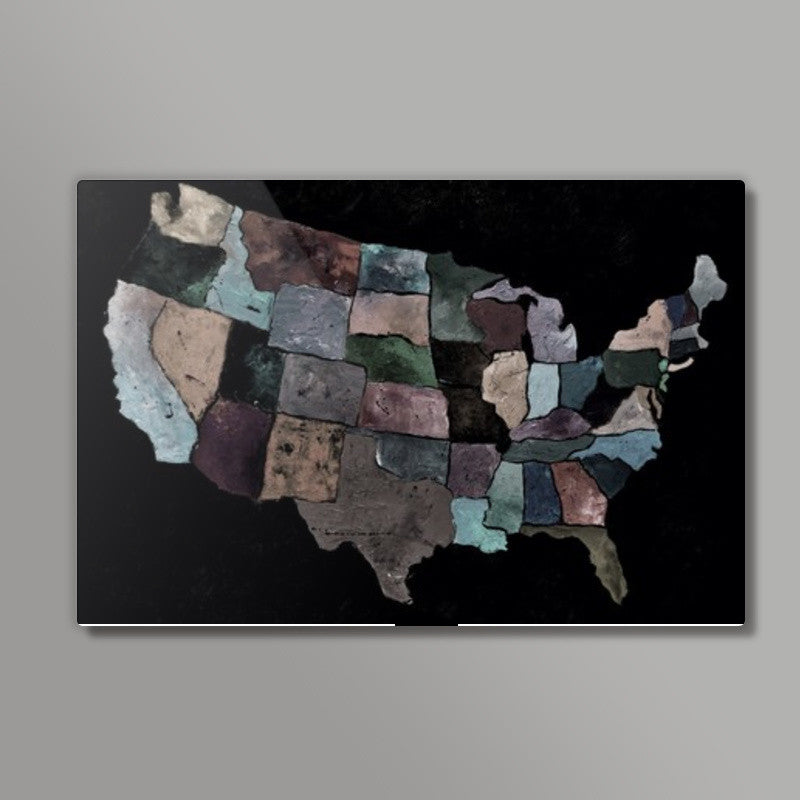 Usa map 1 Wall Art