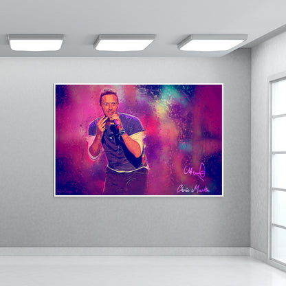 Chris Martin Coldplay Painting Wall Art