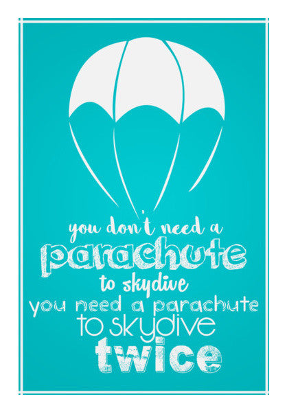 Skydive with Parachute! Wall Art