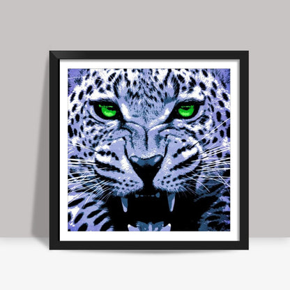 Look into my green eyes Square Art Prints