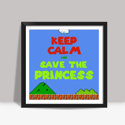 Super Mario Artwork Square Art Prints