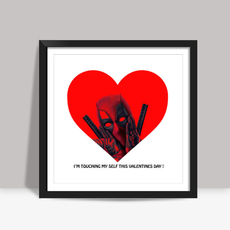 Deadpool Valentines Square Art Prints