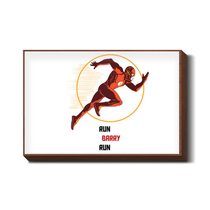 RUN BARRY RUN, THE FLASH, HARRISON WELLS QUOTES, DC COMICS WALL ART Wall Art