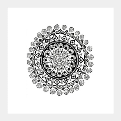 Square Art Prints, Mandala Square Art Prints