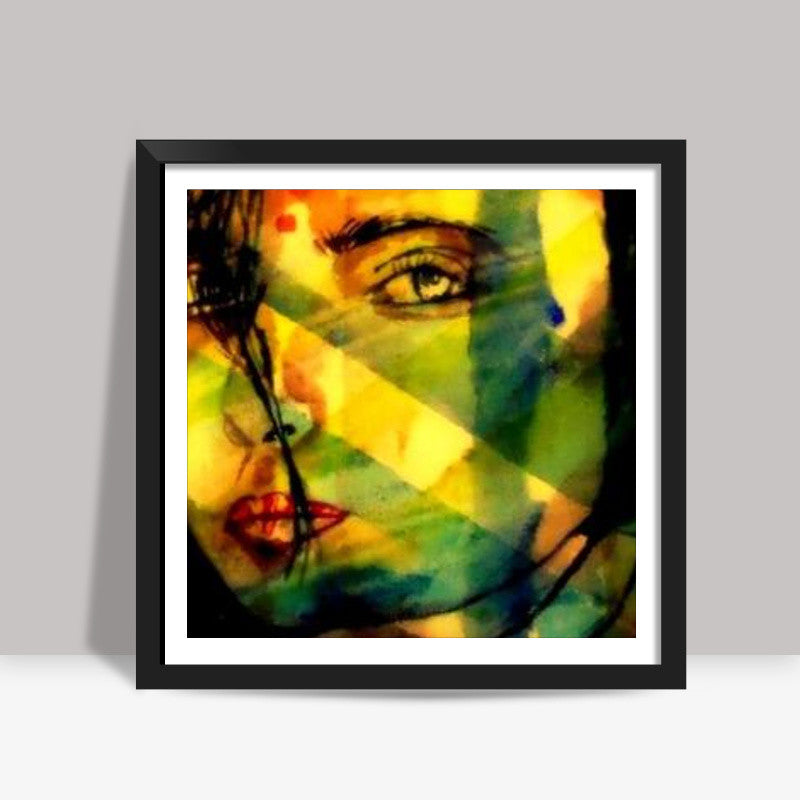 lady  Square Art Prints