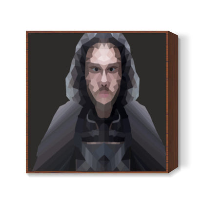 Johnsnow Cartoon - Game Of Thrones Square Art Prints