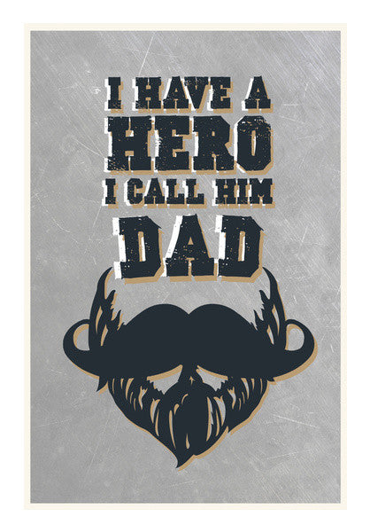 Hero DAD Wall Art