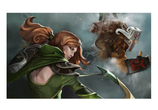 Windranger & Juggernaut- Dota 2 Wall Art