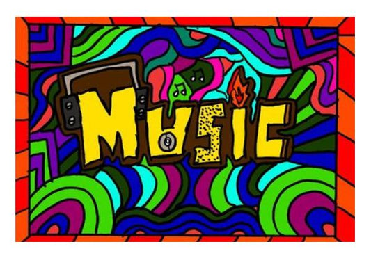 PosterGully Specials, Colours of Music Wall Art