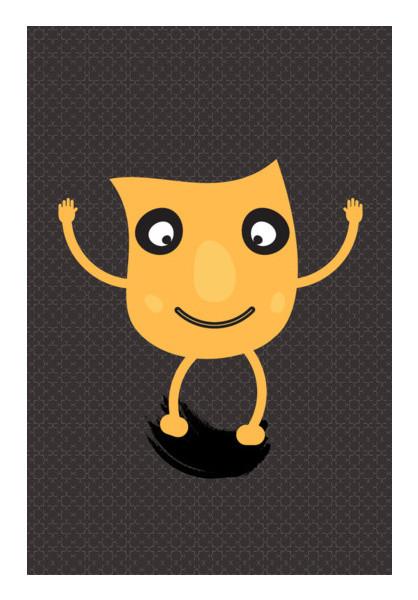 PosterGully Specials, Funny cartoon happy face Wall Art