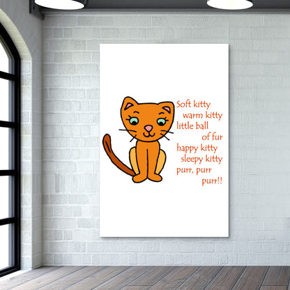 Soft Kitty Wall Art