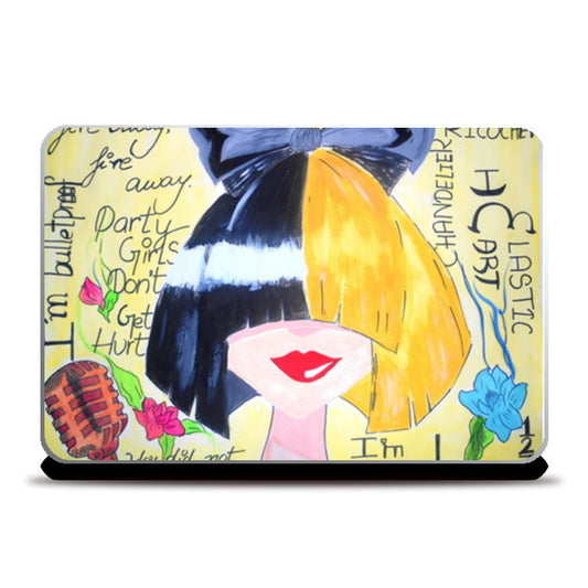 Sia Chandelier Art Artwork Laptop Skins