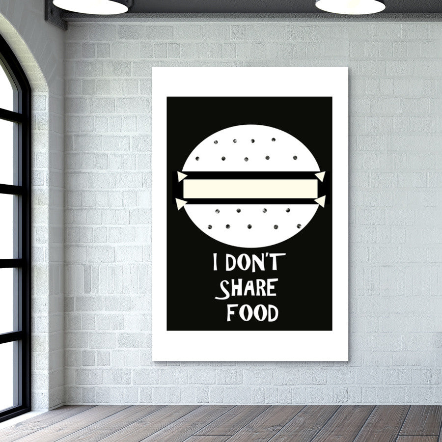 I dont share food Wall Art