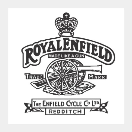 Square Art Prints, Royal Enfield Square Art Prints