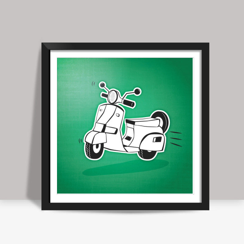 Straight outta India - Chetak Square Art Prints