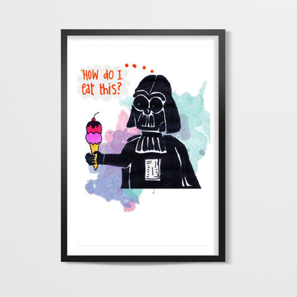 Funny Darth Vader Wall Art