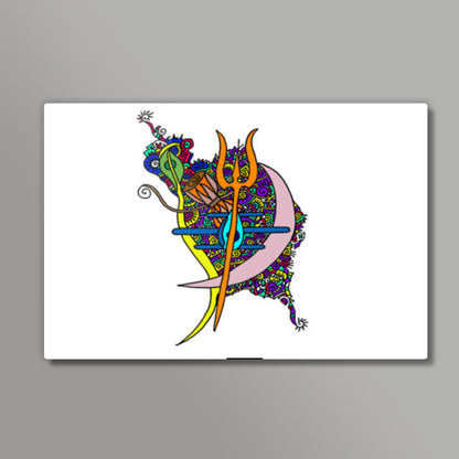 Shiva Abstract Zenscrawl Wall Art