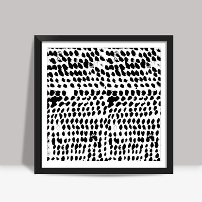 Flowing dots 02 Square Art Prints