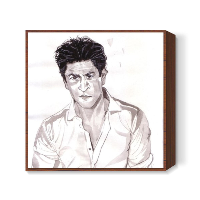 Shah Rukh Khan is a self-made superstar Square Art Prints