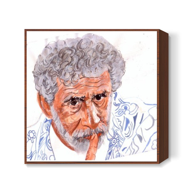 Versatile Naseeruddin Shah silences critics with his performances Square Art Prints