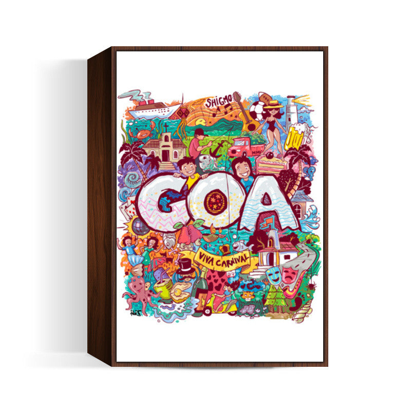 Goa Doodle Colour Wall Art