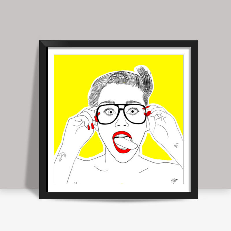 Miley Cyrus Square Art Prints